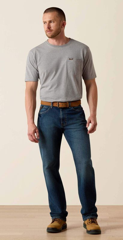 Rebar M3 Loose DuraStretch Basic Stackable Straight Leg Jean Full